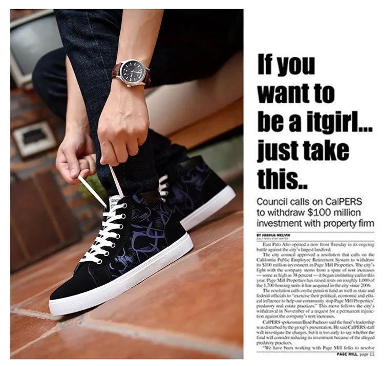 Men Casual Skateboarding Shoes High Top Sneakers Sports Shoes Men Outdoor Breathable Street Walking Shoes 48 Chaussure Homme 47