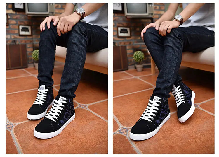 Men Casual Skateboarding Shoes High Top Sneakers Sports Shoes Men Outdoor Breathable Street Walking Shoes 48 Chaussure Homme 47