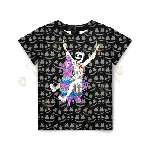 Tricou casual pentru copii Summer Fashion Fortnite Mascot, imprimeu 3D, unisex, pentru băieți și fete, îmbrăcăminte pentru copii, top T-shirt