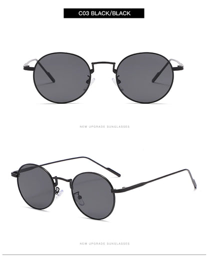 Fashion Round Vintage Sunglasses Women Men Gradient Sun Glasses For Female Retro Alloy Eyeglasses Gafas De Sol Shades