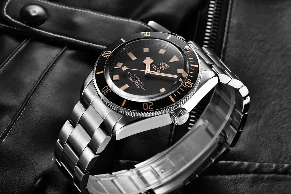 BENYAR Men's Watches Mechanical Automatic Watch BB58 Sport Watch For Men 2026 Stainless Steel Waterproof Business Luminous Clock