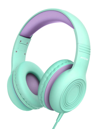 Écouteurs filaires Ow CH6S avec microphone pour enfants, matériau de qualité alimentaire, écouteurs supra-auriculaires pour enfants, IPad Kindle Morning, Max 85dB