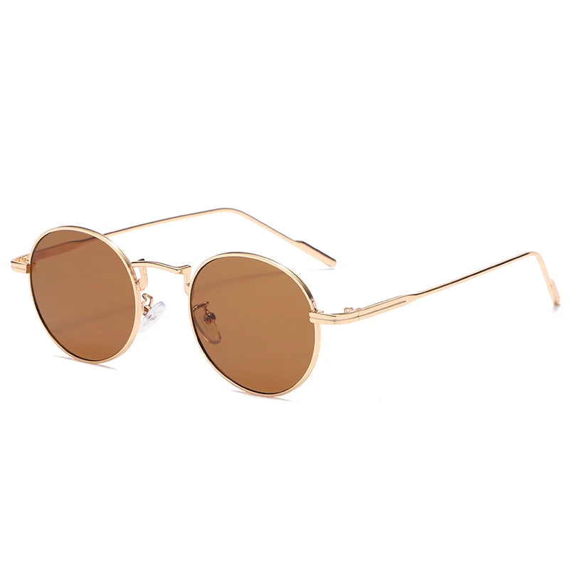 Fashion Round Vintage Sunglasses Women Men Gradient Sun Glasses For Female Retro Alloy Eyeglasses Gafas De Sol Shades