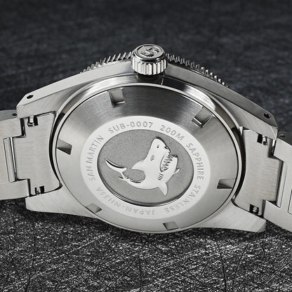 San Martin Official 41mm 62mas V4 Diver Men Watch NH35 Automatic Mechanical Watch Sapphire Glass 200m Waterproof Luminous SN0007