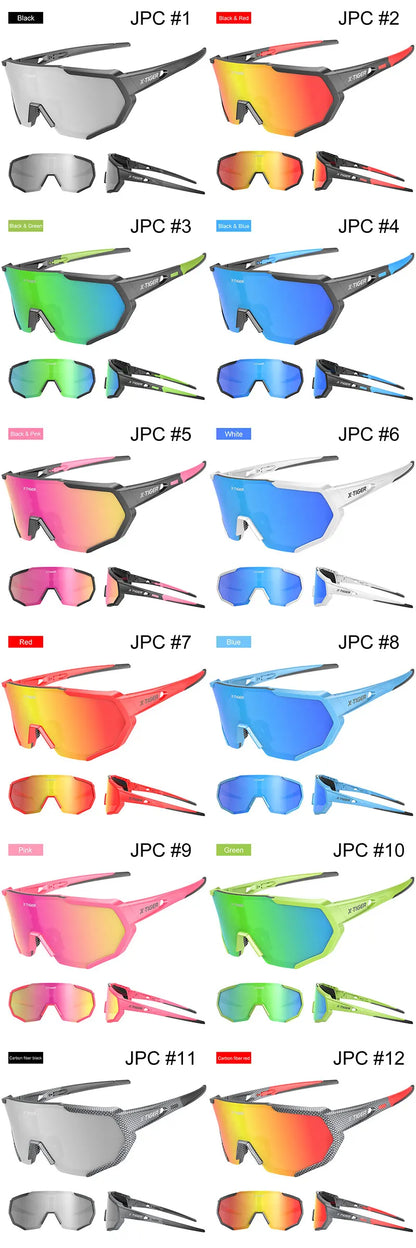 X-TIGER Cycling Glasses Polarized Glasses Bike Eyewear Sports Men's Photochromic Sunglasses MTB Road Bicycle Goggles 3/5 Lens