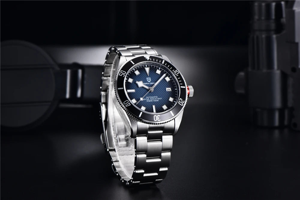 PAGANI DESIGN BB58 Steel Men's Mechancial Wrist Watches Luxury Automtaic Watch For Men AR Sapphire mirror Sport Waterproof Watch