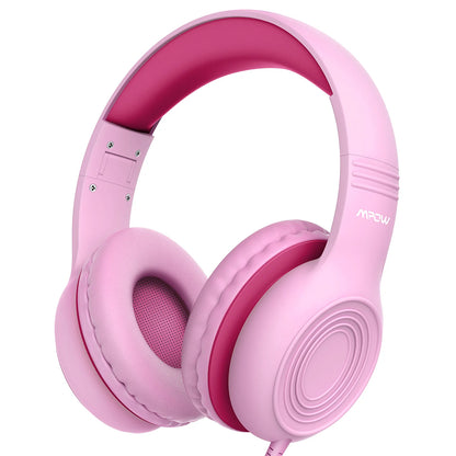 Écouteurs filaires Ow CH6S avec microphone pour enfants, matériau de qualité alimentaire, écouteurs supra-auriculaires pour enfants, IPad Kindle Morning, Max 85dB
