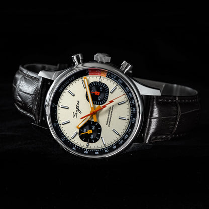 Sugess New Business Watch Mechanical Chronograph ST19 Original Swaneck Movement wristwatches Army Pilot Reloj Hombre Sappire