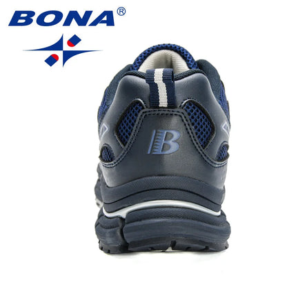 Zapatillas deportivas BONA para hombre de nuevos diseñadores, tendencia, transpirables, para caminar, correr y hacer deporte, calzado suave masculino