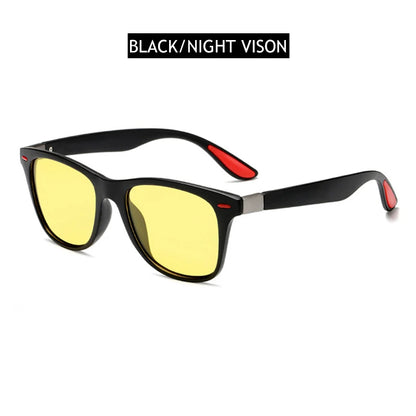 Hot Sale Polarized Sunglasses Men Women Classic Square Plastic Driving Sun Glasses Male Fashion Black Travelling Shades UV400