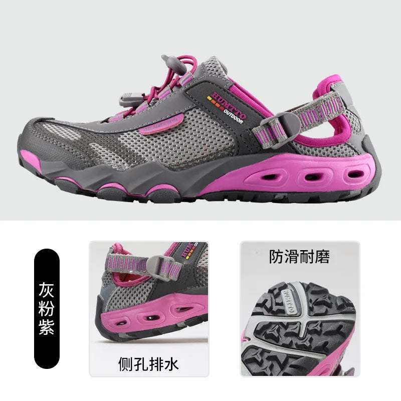 HUMTTO Men Upstream Shoes Outdoor Trekking Wading Aqua Shoes Breathable Mesh Quick drying ankle women  water Sneakers Non-slip