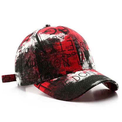 FS Black Red Graffiti Baseball Caps For Men Luxury Brand Women Hat Snapback Hip Hop Cap Street Trucker Hats Casquettes Hommes
