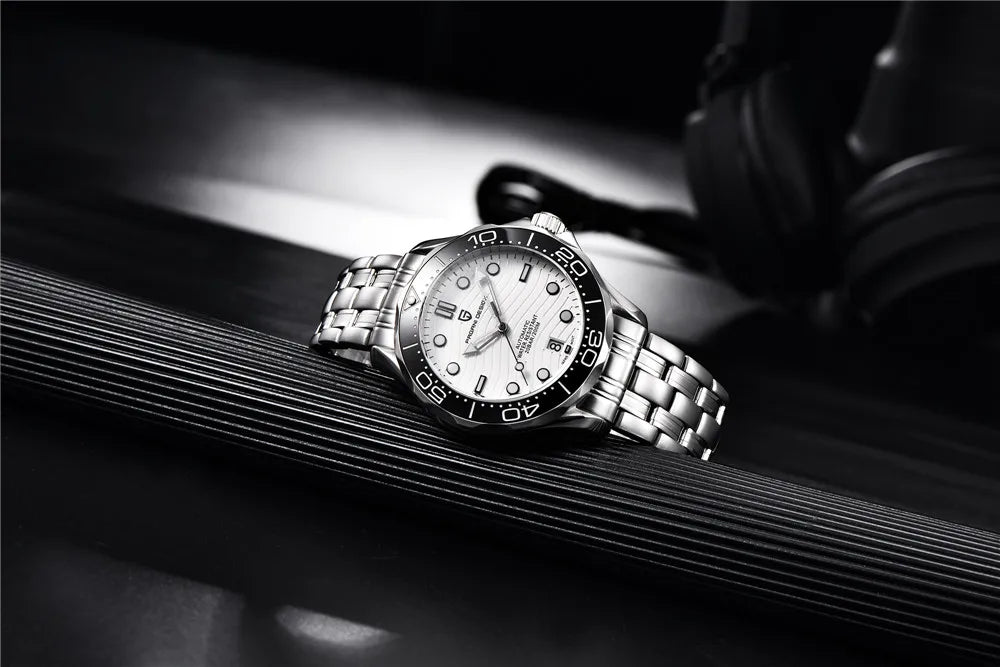 PAGANI DESIGN 2026 New V2 Waves 200M Diving Men's Watches Fashion Luxury Automatic Watch Men AR Sapphire crystal Wrist watch Men