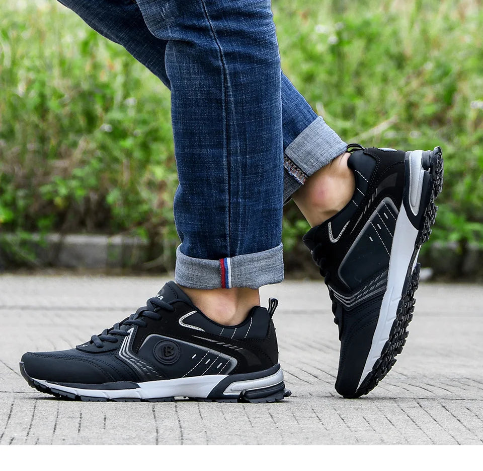 BONA Běžecké boty Pánské Módní Outdoorové Lehké Prodyšné Tenisky Pánské Šněrovací Sportovní Chůze Joggingové boty Pánské Pohodlné