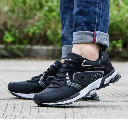 BONA Běžecké boty Pánské Módní Outdoorové Lehké Prodyšné Tenisky Pánské Šněrovací Sportovní Chůze Joggingové boty Pánské Pohodlné