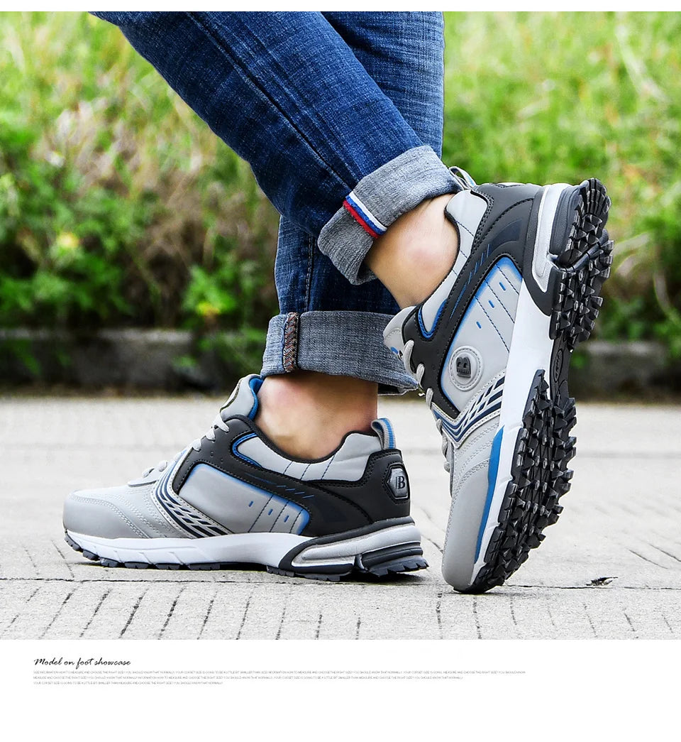 BONA Běžecké boty Pánské Módní Outdoorové Lehké Prodyšné Tenisky Pánské Šněrovací Sportovní Chůze Joggingové boty Pánské Pohodlné