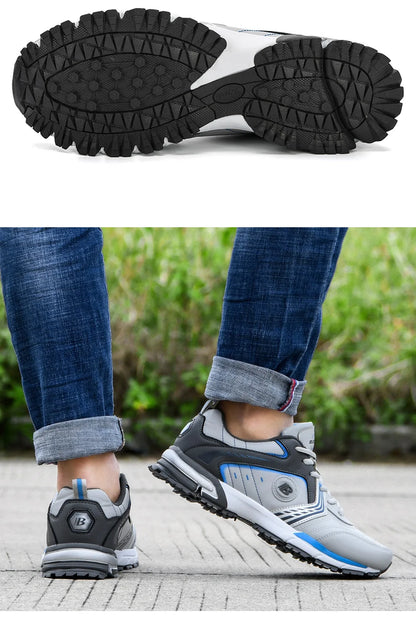 BONA Běžecké boty Pánské Módní Outdoorové Lehké Prodyšné Tenisky Pánské Šněrovací Sportovní Chůze Joggingové boty Pánské Pohodlné