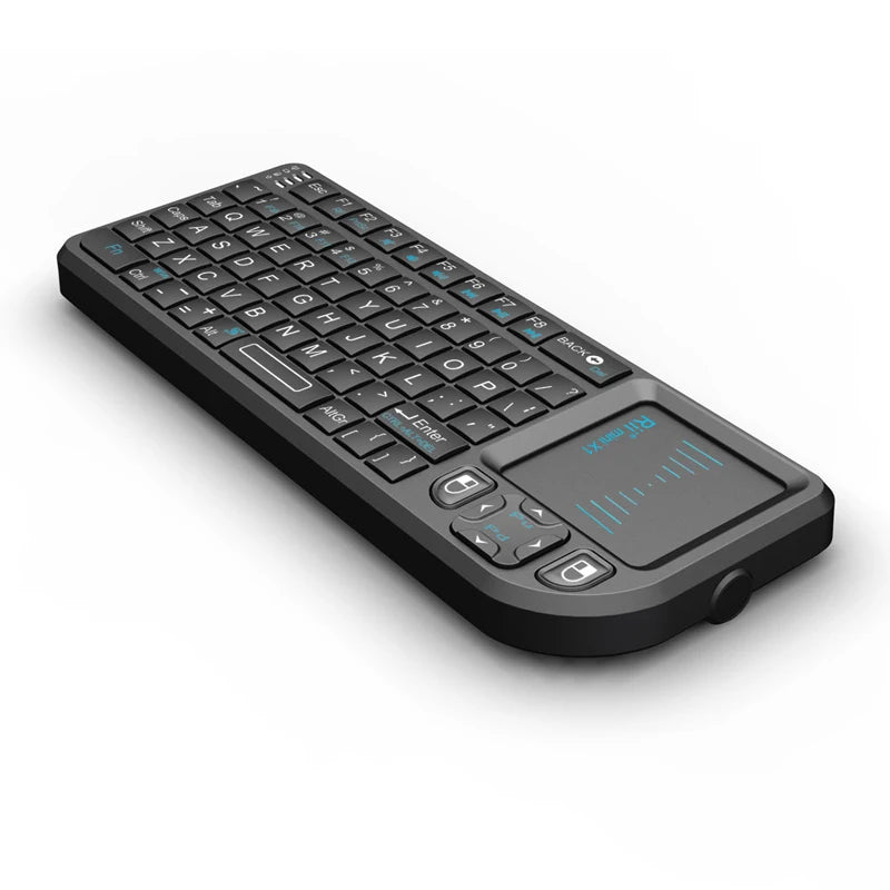 Rii X1 2.4GHz Black Mini Wireless Keyboard US/RU/ES/FR Air Mouse With Touchpad Remote Control For Android TV Box/PC/Laptop