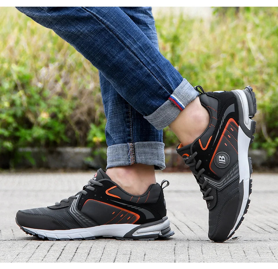 BONA Běžecké boty Pánské Módní Outdoorové Lehké Prodyšné Tenisky Pánské Šněrovací Sportovní Chůze Joggingové boty Pánské Pohodlné