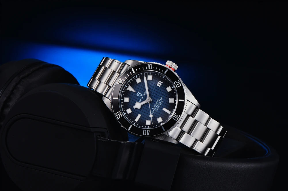 PAGANI DESIGN BB58 Steel Men's Mechancial Wrist Watches Luxury Automtaic Watch For Men AR Sapphire mirror Sport Waterproof Watch