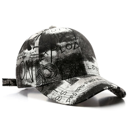 FS Black Red Graffiti Baseball Caps For Men Luxury Brand Women Hat Snapback Hip Hop Cap Street Trucker Hats Casquettes Hommes