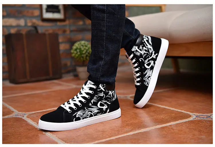 Men Casual Skateboarding Shoes High Top Sneakers Sports Shoes Men Outdoor Breathable Street Walking Shoes 48 Chaussure Homme 47