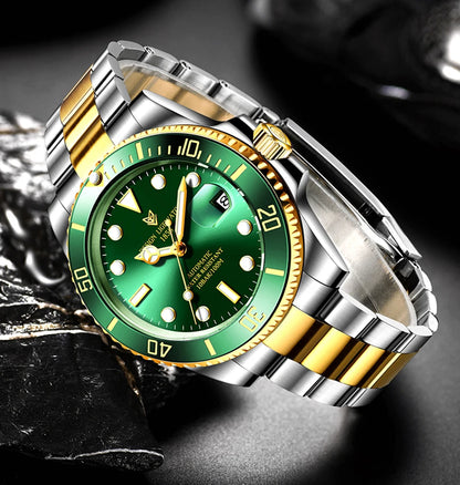 LIGE 2025 New Men Mechanical Wristwatch Stainless Steel Clocks Watch Top Brand Luxury Military Sports Mens Watches Reloj Hombre