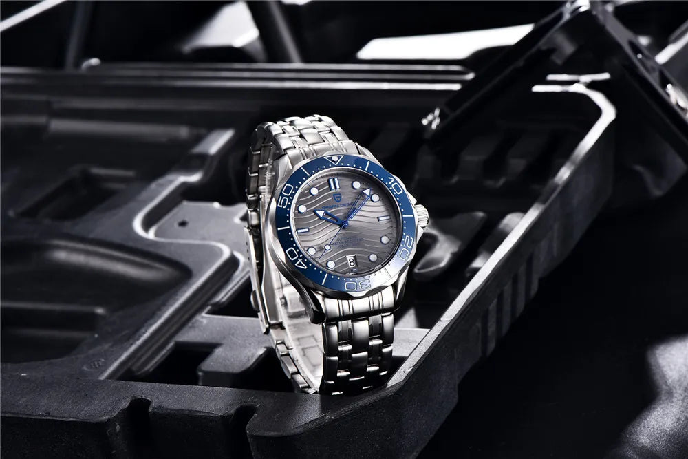 PAGANI DESIGN 2026 New V2 Waves 200M Diving Men's Watches Fashion Luxury Automatic Watch Men AR Sapphire crystal Wrist watch Men