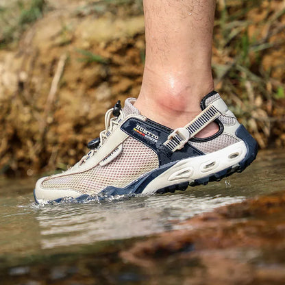 HUMTTO Men Upstream Shoes Outdoor Trekking Wading Aqua Shoes Breathable Mesh Quick drying ankle women  water Sneakers Non-slip