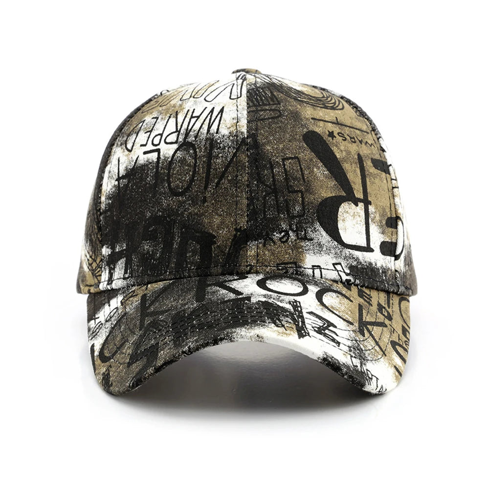 FS Black Red Graffiti Baseball Caps For Men Luxury Brand Women Hat Snapback Hip Hop Cap Street Trucker Hats Casquettes Hommes