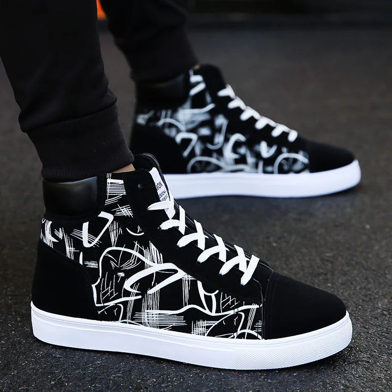 Men Casual Skateboarding Shoes High Top Sneakers Sports Shoes Men Outdoor Breathable Street Walking Shoes 48 Chaussure Homme 47