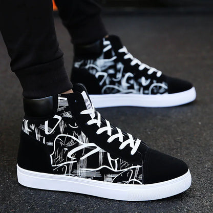 Men Casual Skateboarding Shoes High Top Sneakers Sports Shoes Men Outdoor Breathable Street Walking Shoes 48 Chaussure Homme 47