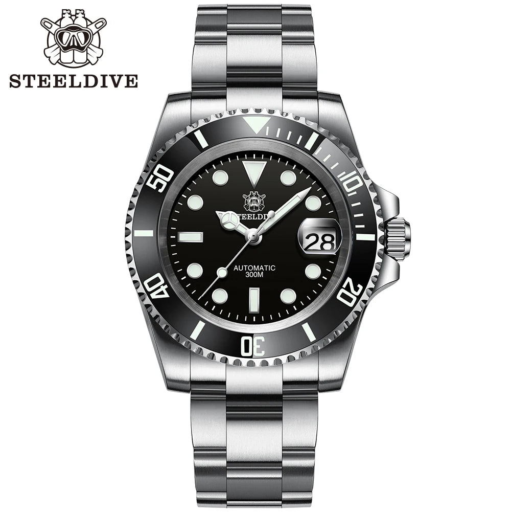 SD1953 Steeldive Brand 2022 Men Mechanical Wristwatch 41mm Stainless Steel Men Watch NH35 Sapphire Glass Men Watches