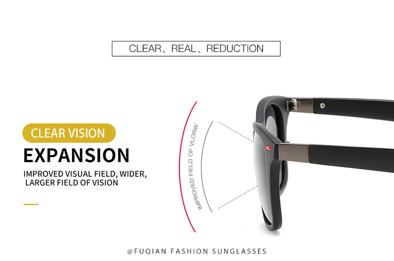 Hot Sale Polarized Sunglasses Men Women Classic Square Plastic Driving Sun Glasses Male Fashion Black Travelling Shades UV400