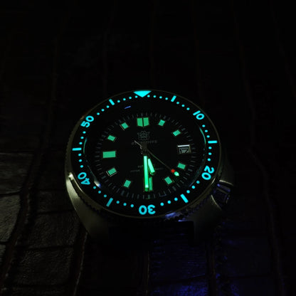 STEELDIVE Men Bronze Dive Watch 200M Water Resistant Ceramic Bronze Bezel Automatic Movement Wristwatch