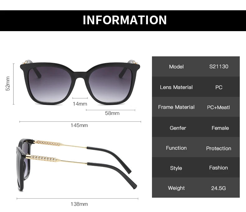 Classic Square Sunglasses Women Men Vintage Brand Sun Glasses Alloy Frame Retro Trend Fashion Style Shades Oculos de sol