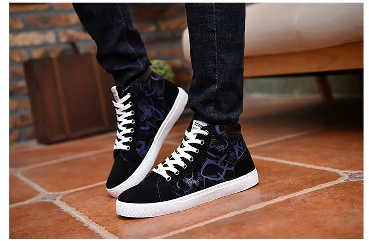 Men Casual Skateboarding Shoes High Top Sneakers Sports Shoes Men Outdoor Breathable Street Walking Shoes 48 Chaussure Homme 47