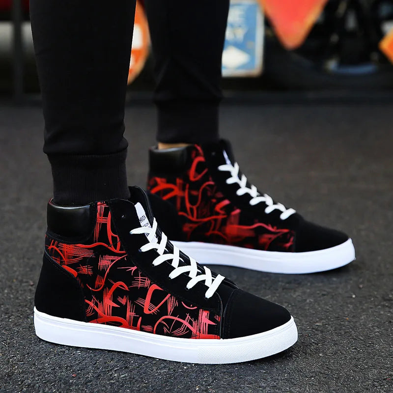 Men Casual Skateboarding Shoes High Top Sneakers Sports Shoes Men Outdoor Breathable Street Walking Shoes 48 Chaussure Homme 47