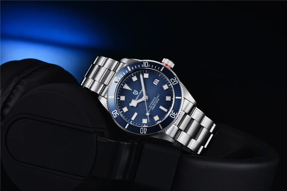 PAGANI DESIGN BB58 Steel Men's Mechancial Wrist Watches Luxury Automtaic Watch For Men AR Sapphire mirror Sport Waterproof Watch