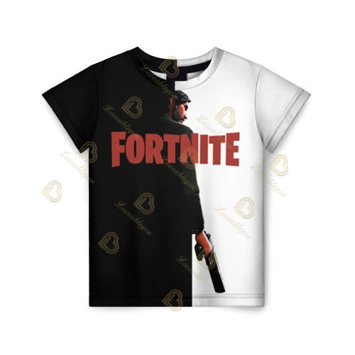 Tricou casual pentru copii Summer Fashion Fortnite Mascot, imprimeu 3D, unisex, pentru băieți și fete, îmbrăcăminte pentru copii, top T-shirt
