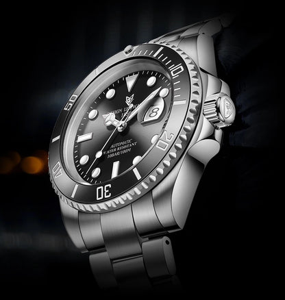 LIGE New Fashion Men's Mechanical Wristwatches Business Watch Men Waterproof Sport Automatic Watch For Men Relogios Masculino
