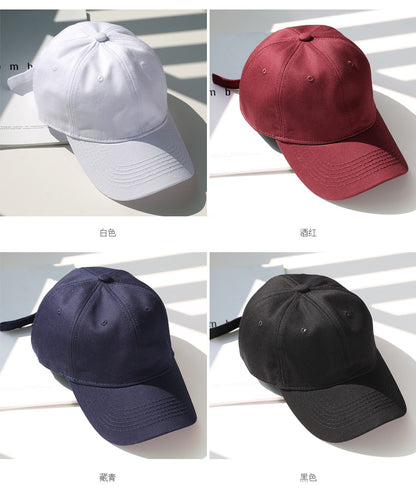 Custom Logo Cotton Soft Top Baseball Cap For Women Men Classics Simple Adjustable Dad Hat Outdoor Sport Dad Hats Wholsale