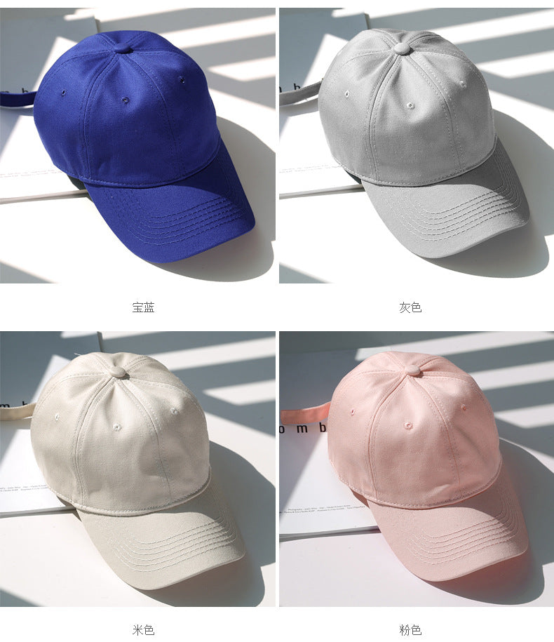 Custom Logo Cotton Soft Top Baseball Cap For Women Men Classics Simple Adjustable Dad Hat Outdoor Sport Dad Hats Wholsale