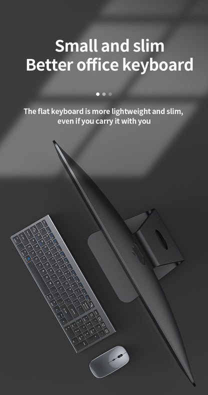 Kabellose Tastatur Bluetooth 5.0&3.0&2.4G FN+1/2/3 Dual-Mode 350mAh ultradünne Tastaturen für Laptop, PC, TV, iPad, Macbook und Android