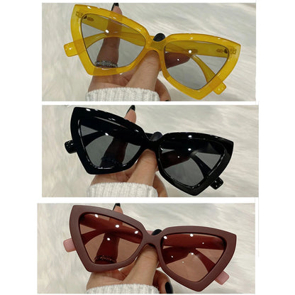 New Vintage Triangle Polygon Sunglasses Women Men Vintage Glasses Retro Cat Eye Sun Glasses Female Male Eyewear Eye Glasses
