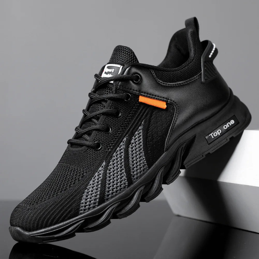 Modne muške tenisice, mrežaste ležerne cipele, muške cipele na vezanje, lagane vulkanizirane cipele, tenisice za hodanje, Zapatillas Hombre