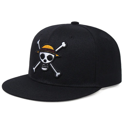 Anime ONE PIECE Hat Monkey D. Luffy Roronoa Zoro Cartoon Print Baseball Hat Adjustable Outdoor Casual Sunshade Four Seasons Hat