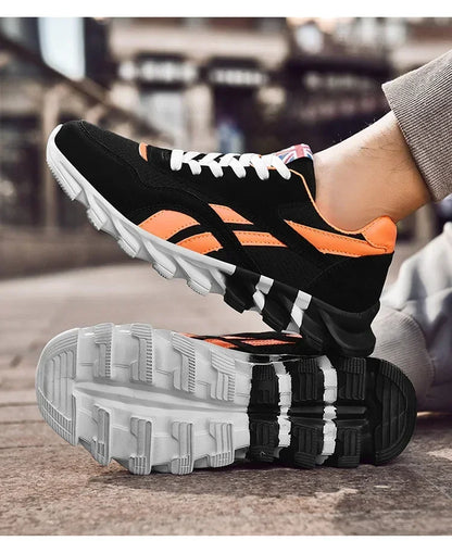 Brand trend size 46 47 48 men's wear-resistant cushioning thick-soled fitness sneakers, outdoor breathable running shoes for men