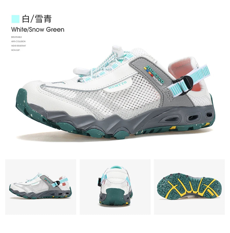 HUMTTO Men Upstream Shoes Outdoor Trekking Wading Aqua Shoes Breathable Mesh Quick drying ankle women  water Sneakers Non-slip