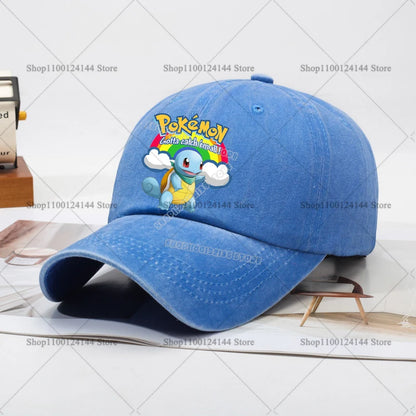 Children Baseball Cap Men Women Anime Figures Pokemoned Sun Hat New Adult Outdoor Sport Sunbonnet Retro Headgear Gift Hot Sales